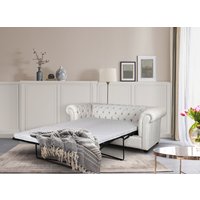 Home affaire 3-Sitzer "CHARENTE, optionale Schlafsofa, Chesterfield-Sofa, Bettfunktion", mit edler Knopfheftung und typischen Armlehnen, B/T/H 198/89/74 cm von home affaire