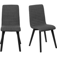 Home affaire 4-Fußstuhl "Arosa Esszimmerstuhl, Polsterstuhl, Küchenstuhl, Speisestuhl, Essstuhl", (Set), 2 St., Chenille, 2er-Set, Beine aus Massivholz Eiche oder Buche, mit gestepptem Stoff von home affaire