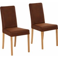 Home affaire 4-Fußstuhl "Bologna" (Set) 2 Stk.Gestell aus Massivholz von home affaire