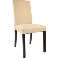 Home affaire 4-Fußstuhl "Nina", (Set), 2 St., Microfaser, strapazierfähige Microfaser, Gestell Buche natur oder wenge lackiert von home affaire