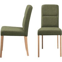 Home affaire 4-Fußstuhl "Nina Küchenstuhl, Polsterstuhl" (Set) 2 Stk.Gestell Buche Massivholz lackiert von home affaire