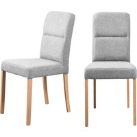 Home affaire 4-Fußstuhl "Nina Küchenstuhl, Polsterstuhl", (Set), 2 St., Microfaser, Gestell Buche Massivholz lackiert von home affaire