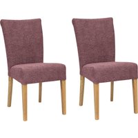 Home affaire Esszimmerstuhl "Queen Polsterstuhl BESTSELLER", (Set), 2 St., Softstruktur, verschiedene Bezüge, Gestell Massivholz von home affaire