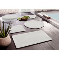 my home Badematte "Kapra, Badvorleger, Badezimmer Teppich" Höhe 14 mm beidseitig nutzbar  fußbodenheizungsgeeignet  strapazierfähig mit Bordüre, Badteppich, Badematte, Baumwolle von My Home