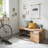 Home affaire Bank "Dura", (1 St.), Für die geschmackvolle Optik sorgt das FSC-zertifizierte Massivholz von home affaire