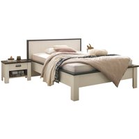 Home affaire Bettanlage "SHERWOOD", (3 tlg.), Liegefläche Bett 140x200cm, 2 Nachttische mit jeweils 1 Schublade von home affaire