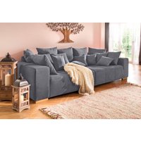 Home affaire Big-Sofa "Neapel", mit vielen losen Kissen, in 2 Bezugsqualitäten von home affaire