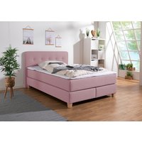 Home affaire Boxspringbett "Fargo" inkl. Topper, in 3 Matratzenarten, in Samt- oder Strukturstoff von home affaire