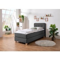 Home affaire Boxspringbett "Fargo" inkl. Topper, in 3 Matratzenarten, in Samt- oder Strukturstoff von home affaire