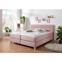 Home affaire Boxspringbett "Fargo", inkl. Topper, in 3 Matratzenarten, in Samt- oder Strukturstoff von home affaire