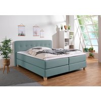 Home affaire Boxspringbett "Fargo", in Überlänge 220 cm, mit Topper, 3 Ausführungen, 4, Breiten von home affaire