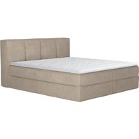Home affaire Boxspringbett "Milano", Boxbett inkl. Topper, 2 Matratzen, Härtegrade H2, H3 und H4 wählbar von home affaire