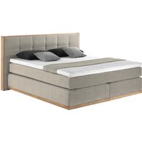 Places of Style Boxspringbett Vinton, aus massiver Eiche, verschiedene Härtegrade von Places Of Style