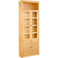 Home affaire Bücherregal "Soeren Vitrine mit 2 Glastüren, Breite/Tiefe: 80/220 cm" Kiefer massiv, Tiefe 29 cm, 2 Holz- und 2 Türen mit Klarglas- Einsatz Home affaire Bücherregal "Soeren Vitrine mit 2 Glastüren, Breite/Tiefe: 80/220 cm" Kiefer massiv, Tiefe 29 cm, 2 Holz- und 2 Türen mit Klarglas- Einsatz von home affaire