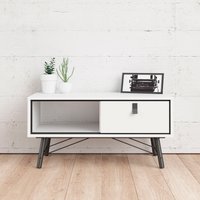 andas Couchtisch "Ry Beistelltisch, Sofatisch, Kaffeetisch, Wohnzimmertisch" mit 1 Schublade und einem Ablagefach unter der Tischplatte von Andas