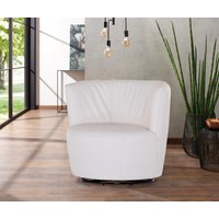 Home affaire Drehsessel "Lumber", 360 drehbar in toller Lederqualität, Drehteller aus Metall von home affaire