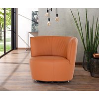 Home affaire Drehsessel "Lumber", 360 drehbar in toller Lederqualität, Drehteller aus Metall von home affaire