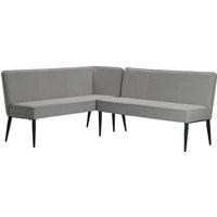 Home affaire Eckbank "LENZROSE", (Esszimmerbank, Bank,), mit Taschenfederkern, schwarzes Metallgestell, Breite 202 cm von home affaire