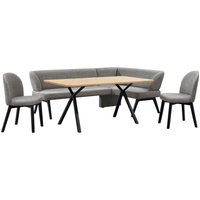 Home affaire Eckbankgruppe "Aretha Essecke, Sitzgruppe, Eckbank, Küchenbank" Set, 4er, 4 Stk. tlg. Esszimmer Sitzgruppe, Tisch, Stühle und Bank gepolstert, Nosagfederung Home affaire Eckbankgruppe "Aretha Essecke, Sitzgruppe, Eckbank, Küchenbank" Set, 4er, 4 Stk. tlg. Esszimmer Sitzgruppe, Tisch, Stühle und Bank gepolstert, Nosagfederung von home affaire