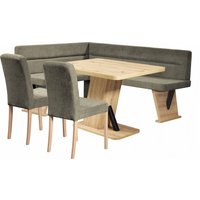 Home affaire Eckbankgruppe "Laros Sitzgruppe, Eckbank, Stühle, Tisch" Set, 4tlg Set, perfekt für Küche, Esszimmer, Wohnzimmer, Bestseller von home affaire