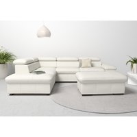 Home affaire Ecksofa "Alberto L-Form", mit Kopfteilverstellung, wahlweise mit Bettfunktion von home affaire