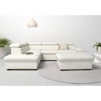 Home affaire Ecksofa "Alberto L-Form", mit Kopfteilverstellung, wahlweise mit Bettfunktion von home affaire