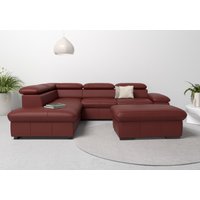 Home affaire Ecksofa "Alberto L-Form", mit Kopfteilverstellung, wahlweise mit Bettfunktion von home affaire