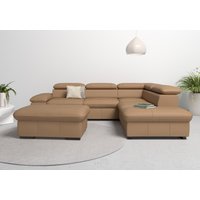 Home affaire Ecksofa "Alberto L-Form", mit Kopfteilverstellung, wahlweise mit Bettfunktion von home affaire