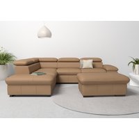 Home affaire Ecksofa "Alberto L-Form", mit Kopfteilverstellung, wahlweise mit Bettfunktion von home affaire