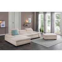 Home affaire Ecksofa "Alberto L-Form", mit Kopfteilverstellung, wahlweise mit Bettfunktion von home affaire