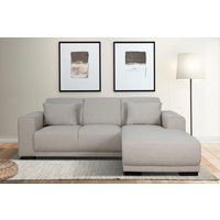 Home affaire Ecksofa "BORNHOLM L-Form mit Recamiere, Maße B/T/H: 234/162/85 cm" Recamiere links oder rechts bestellbar, Wellenfederung, inkl. 2 Kissen von home affaire