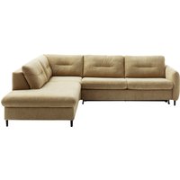 Home affaire Ecksofa "Clevina, L-Form mit Kaltschaummatratze" Längsschläfer mit echter Dauerschläferfunktion & flexibel stellbar von home affaire