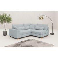 Mr. Couch Ecksofa "Helena L-Form, bis 140 kg belastbar", mit Taschenfederkern, wahlweise mit Bettfunktion von Mr. Couch