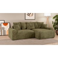 Home affaire Ecksofa "LAKESIDE klein mit Bettfunktion und Bettkasten, B/T/H 235/142/84 cm", L-Form, Recamiere beidseitig montierbar, mit Wellenunterfederung von home affaire