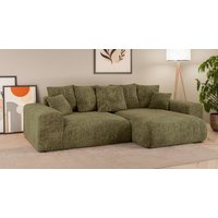 Home affaire Ecksofa "LAKESIDE mit Bettfunktion und Bettkasten, B/T/H 257/166/84 cm", L-Form, Recamiere beidseitig montierbar, mit Wellenunterfederung von home affaire
