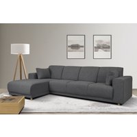 Home affaire Ecksofa "LEMPS wahlweise Recamiere links oder rechts L-Form", incl. Zierkissen, Stellmaße 297x162 cm von home affaire