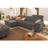 Home affaire Ecksofa "Lyla L-Form", mit Recamiere, wahlweise mit Rückenfunktion und zusätzlich mit Bett von home affaire
