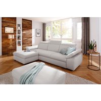 Home affaire Ecksofa "Mauritius L-Form", mit Kopfteil- und Armlehnverstellung, mit Bettfunktion und Bettkasten von home affaire