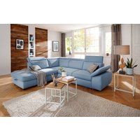 Home affaire Ecksofa "Mauritius L-Form", mit Ottomane, mit Kopfteil- und Armlehnverstellung von home affaire