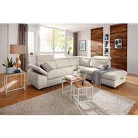 Home affaire Ecksofa "Mauritius L-Form", mit Ottomane, mit Kopfteil- und Armlehnverstellung von home affaire
