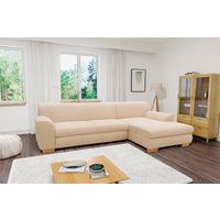 Home affaire Ecksofa "Nika zeitlos und elegant, L-Form", wahlweise mit Bettfunktion, auch in Cord von home affaire
