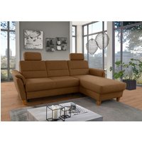 Home affaire Ecksofa "Palmera L-Form", Federkern, wahlweise mit Bettfunktion und mit/ohne Bettkasten von home affaire