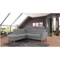 Home affaire Ecksofa "Palmera L-Form", Federkern, wahlweise mit Bettfunktion und mit/ohne Stauraum von home affaire