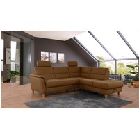 Home affaire Ecksofa "Palmera L-Form", Federkern, wahlweise mit Bettfunktion und mit/ohne Stauraum von home affaire