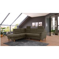 Home affaire Ecksofa "Palmera L-Form", Federkern, wahlweise mit Bettfunktion und mit/ohne Stauraum von home affaire