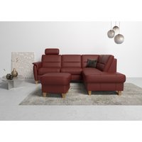 Home affaire Ecksofa "Palmera L-Form", Federkern, wahlweise mit Bettfunktion und mit/ohne Stauraum von home affaire