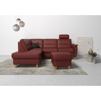 Home affaire Ecksofa "Palmera L-Form", Federkern, wahlweise mit Bettfunktion und mit/ohne Stauraum von home affaire