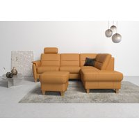 Home affaire Ecksofa "Palmera L-Form", Federkern, wahlweise mit Bettfunktion und mit/ohne Stauraum von home affaire