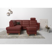 Home affaire Ecksofa "Palmera L-Form", Federkern, wahlweise mit Bettfunktion und mit/ohne Stauraum von home affaire