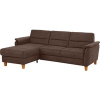 Home affaire Ecksofa "Palmera L-Form", Federkern, wahlweise mit Bettfunktion und mit/ohne Bettkasten von home affaire
